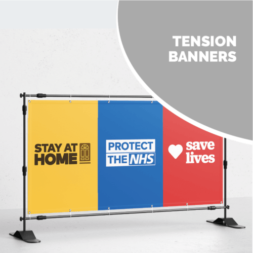 Tension banners covid