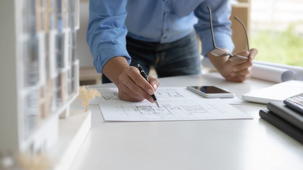 low angle view people working table