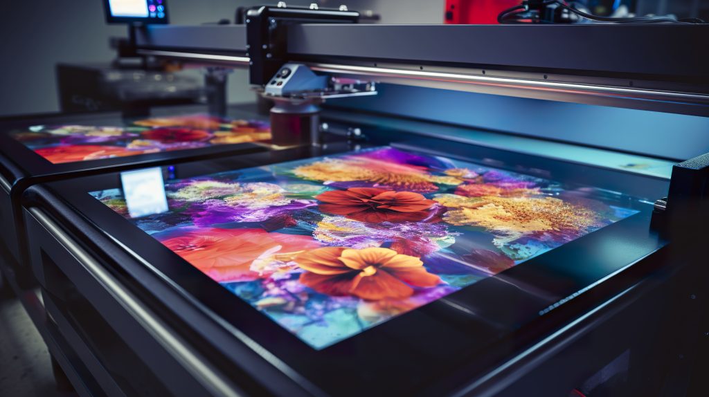 photo uv led printer curing ink glass panel