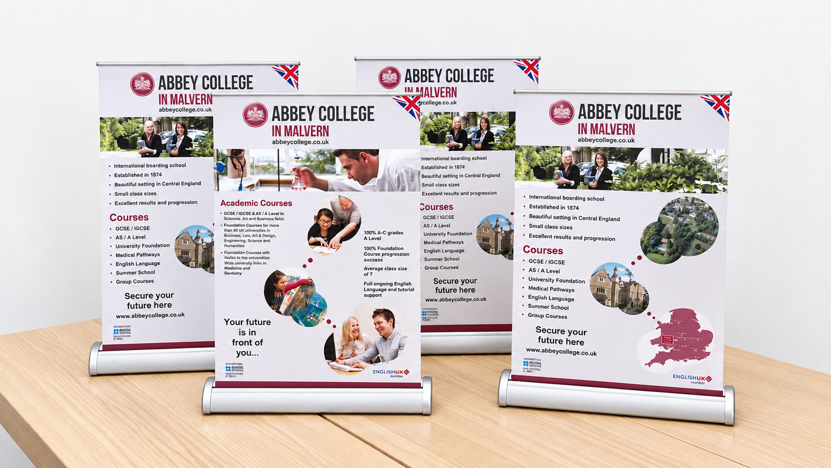 Abbey College_education_mini roller banners