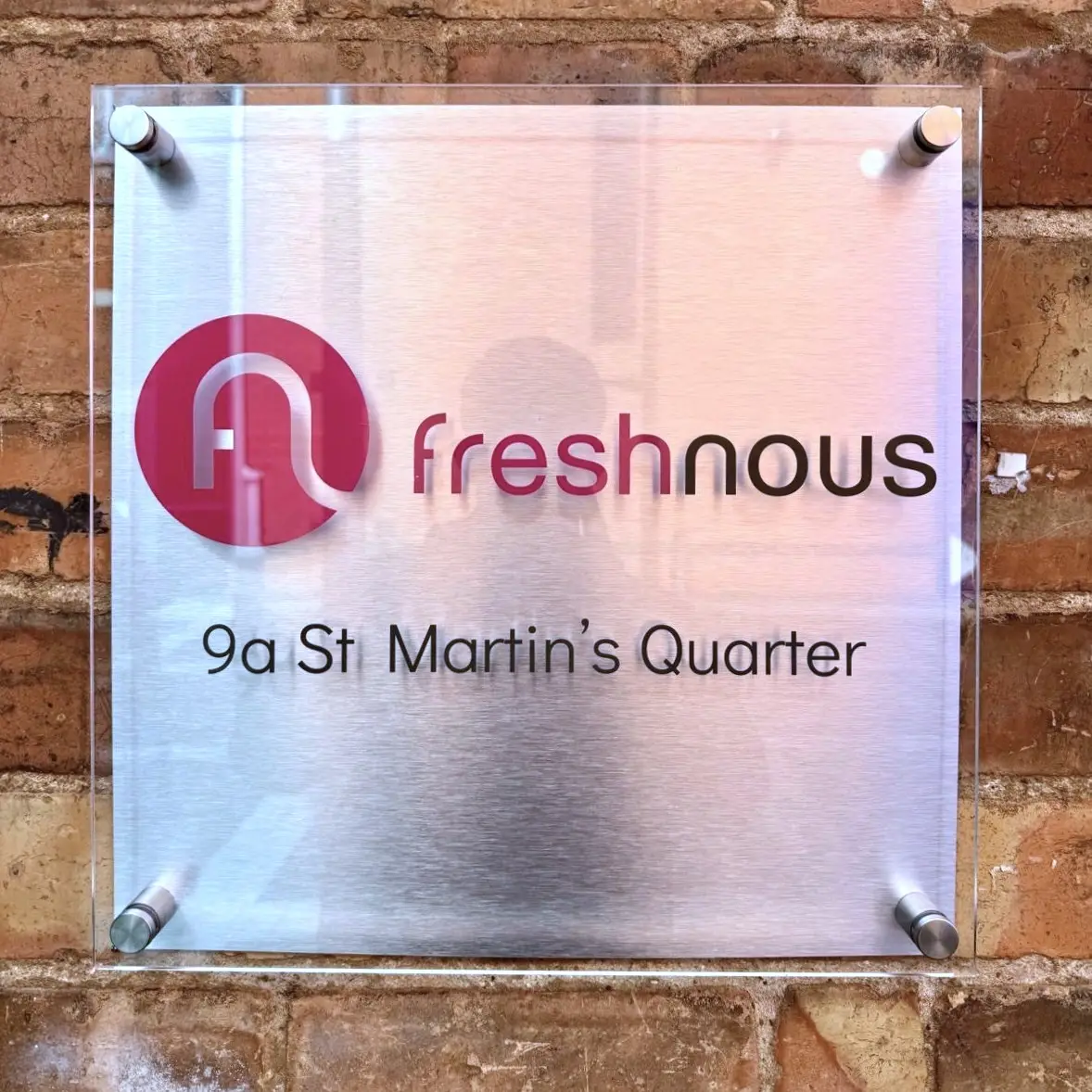 Fresh Nous_Office_Acrylic_Brushed Dibond Sign