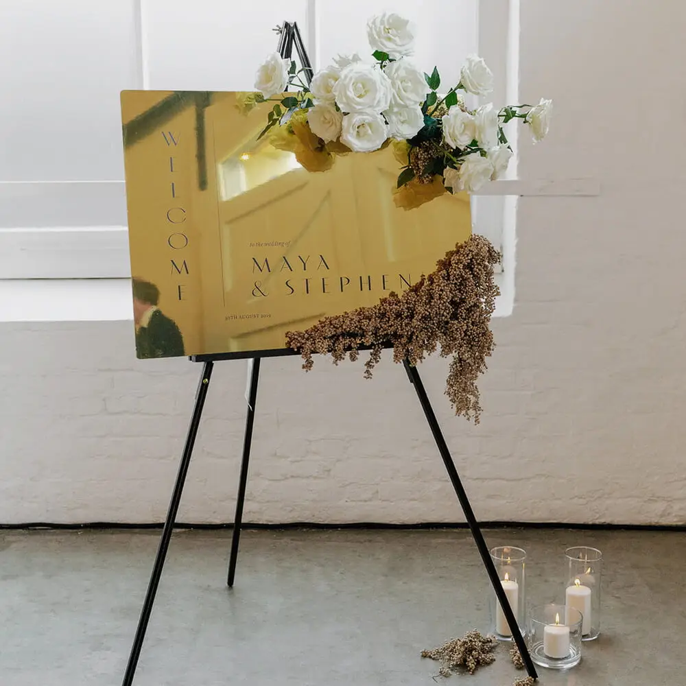 Gold-Mirrored-Dibond-Wedding