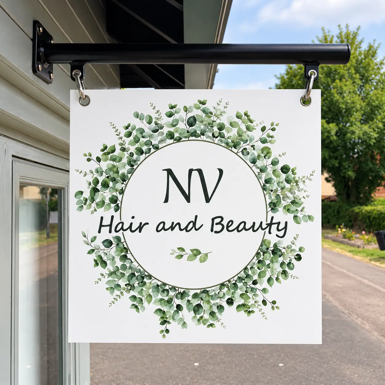 NV Hair & Beauty_Beauty_hanging sign