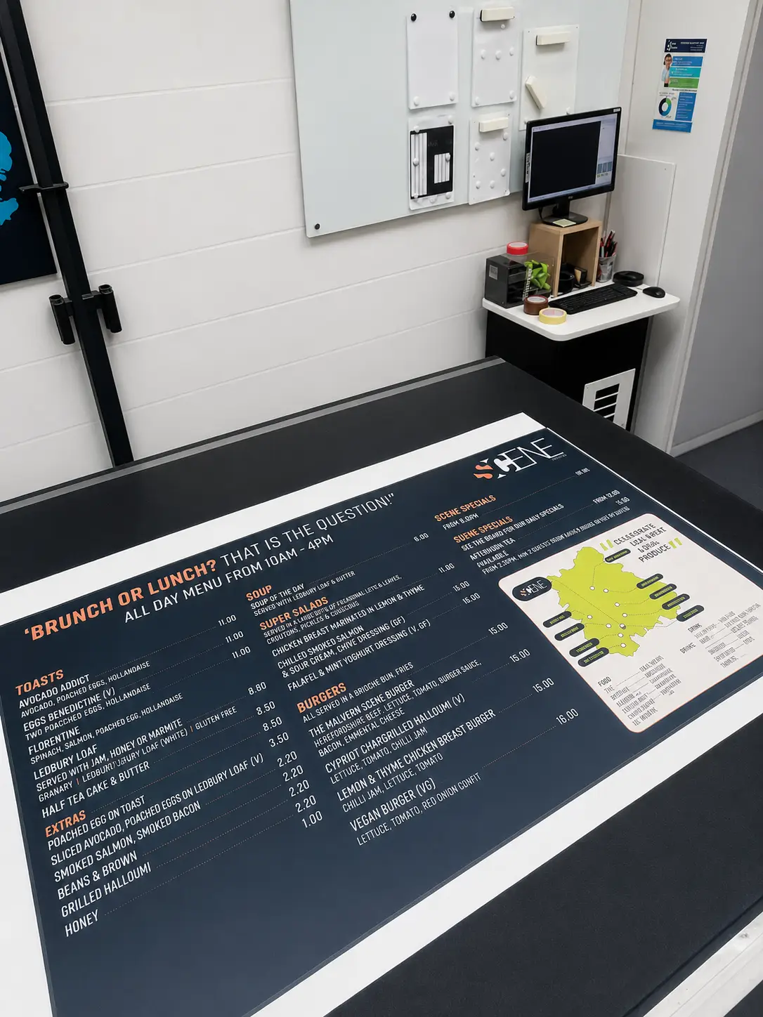 Scene Malvern Theatres_Retail_Hospitality_Menu Board