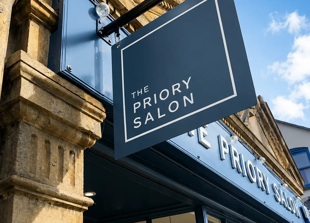The Priory Salon_Retail_Hanging sign