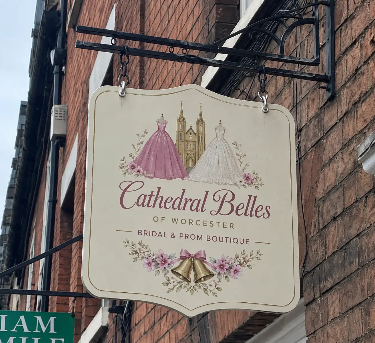 cathedral belles_retails_hanging sign