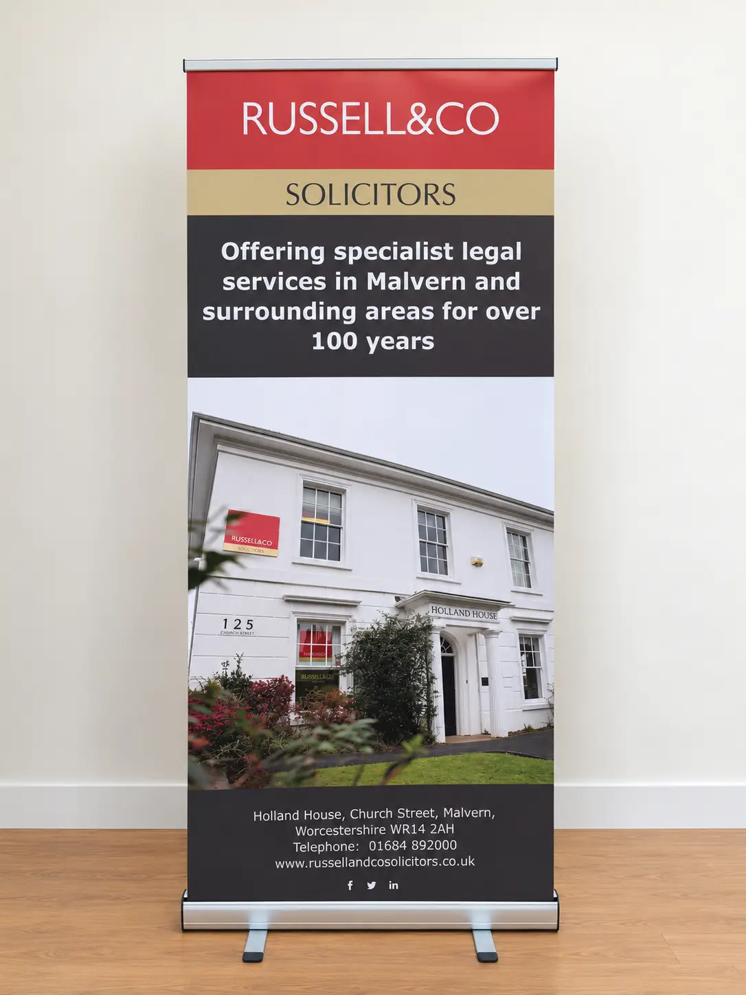 russel & co_corporate_roller banner