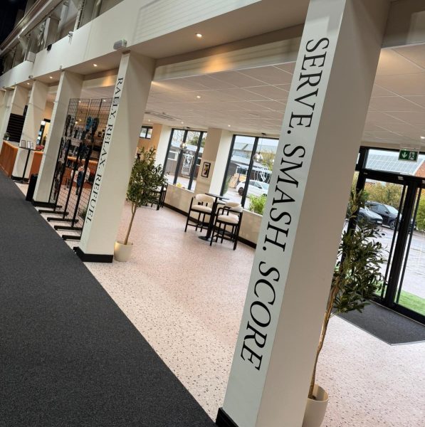 Padel Play Sport Vinyl Cut Letters Wall Graphics