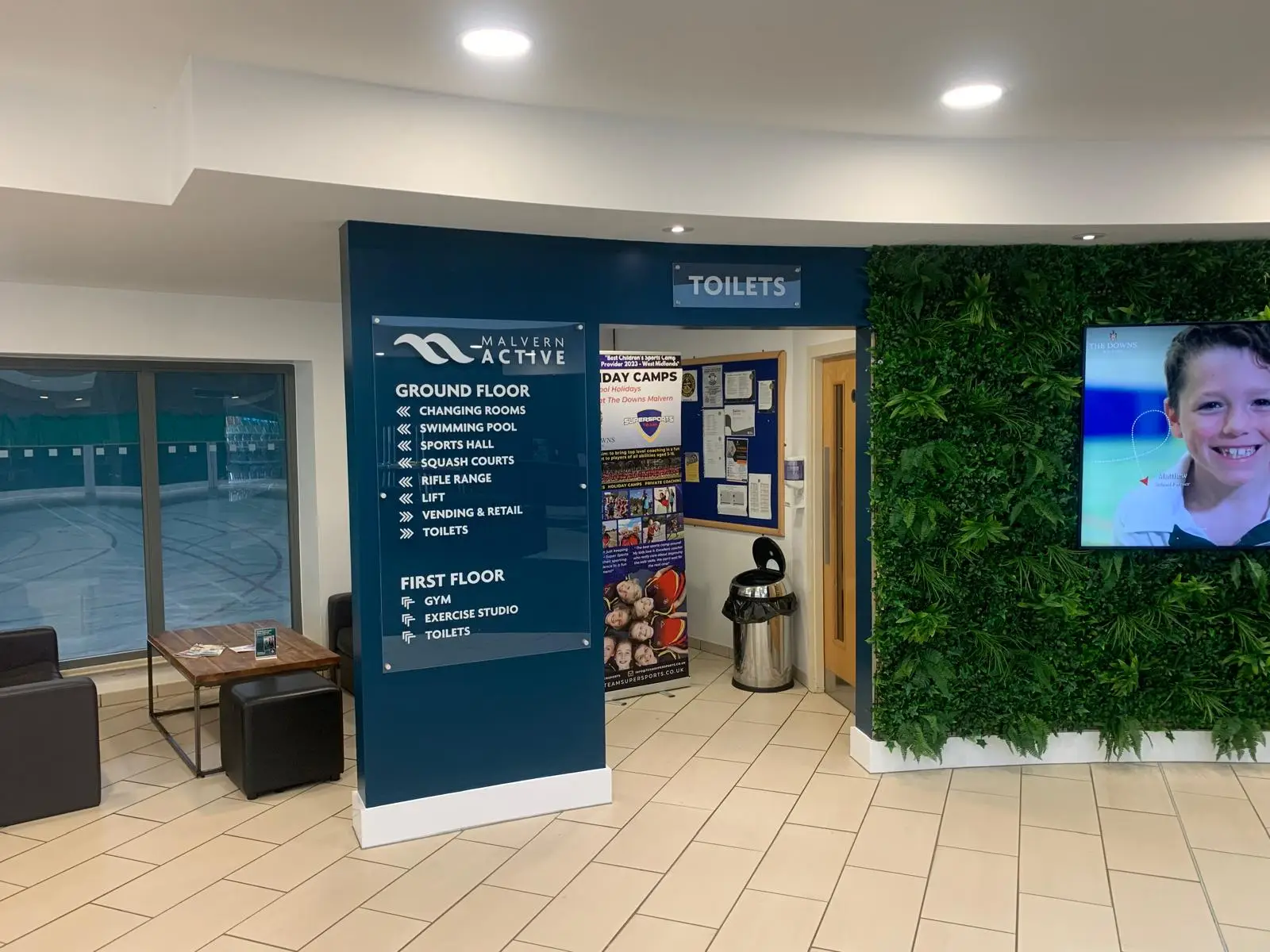 Malvern college_education_acrylic internal wayfinding