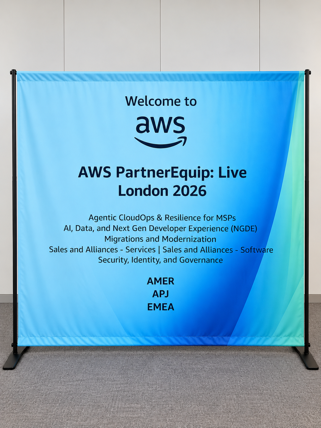 AWS PartnerEquip Live London 2026 Banner